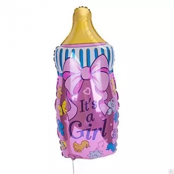 Шар из фольги «Бутылочка девочки»