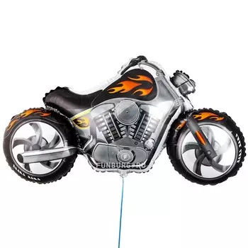 Шар из фольги «Черный байк»