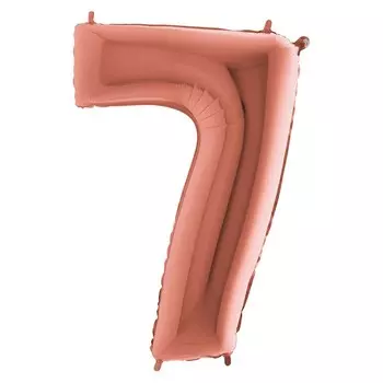 Шар из фольги «Цифра 7 розовое золото»
