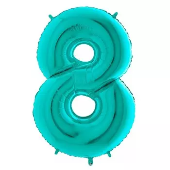 Шар из фольги «Цифра 8 Тиффани»