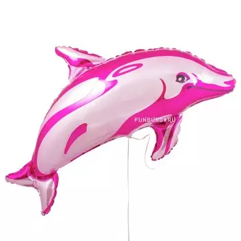 Шар из фольги «Дельфин» (розовый)