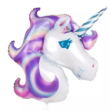 Шар из фольги «Единорог (фиолетовый)»