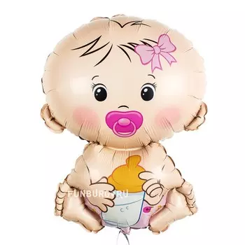 Шар из фольги «Малышка с соской»