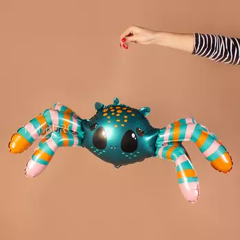 Шар из фольги «Паучок» с воздухом