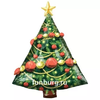 Шар из фольги «Рождественская ель»