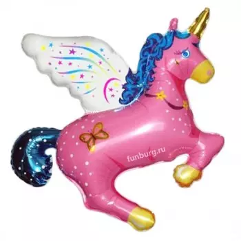 Шар из фольги «Розовый единорог»