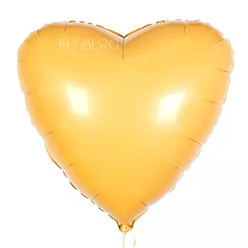 Шар из фольги «Сердце абрикос»