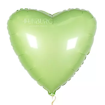 Шар из фольги «Сердце фисташка»