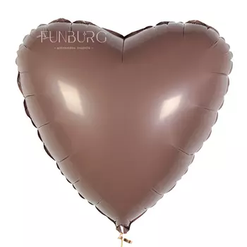 Шар из фольги «Сердце какао»