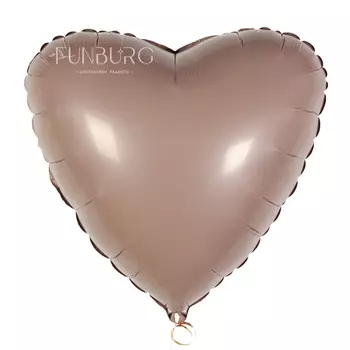 Шар из фольги «Сердце латте»