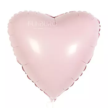 Шар из фольги «Сердце пыльно-розовый»