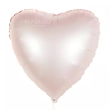 Шар из фольги «Сердце Satin нежно-розовый»