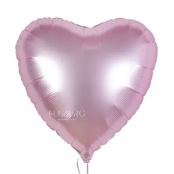 Шар из фольги «Сердце Satin розовый»
