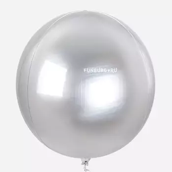 Шар из фольги «Сфера» серебряная