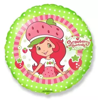 Шар из фольги «Шарлотта земляничка (зеленый)»