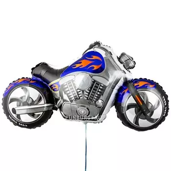 Шар из фольги «Синий байк»