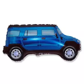 Шар из фольги «Синий внедорожник»