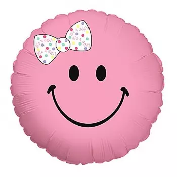 Шар из фольги «Смайл девочка»