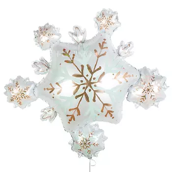 Шар из фольги «Снежинка» бохо