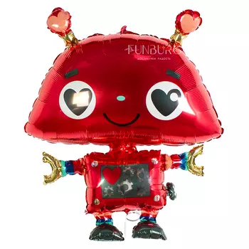 Шар из фольги «Влюблённый робот»