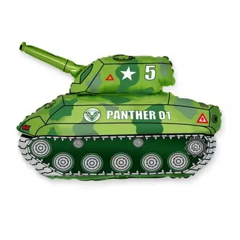 Шар из фольги «Зелёный танк»