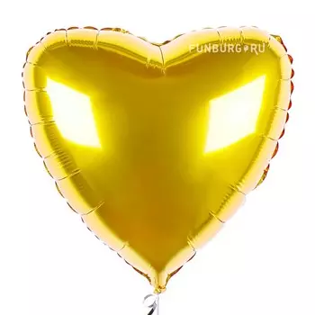 Шар из фольги «Золотое сердце»