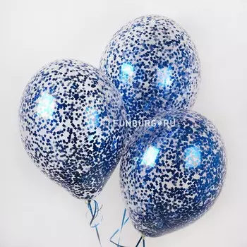 Шар с конфетти «Полночь»