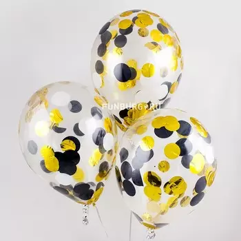 Шар с конфетти «Шампанское» Premium