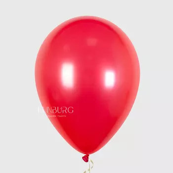 Шарик без риcунка «Красный» металл