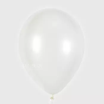 Шарик без рисунка «Белый» перламутр