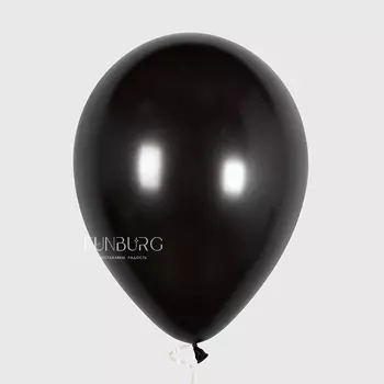 Шарик без рисунка «Черный» металл