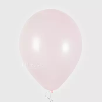 Шарик без рисунка «Нежно-розовый» матовый