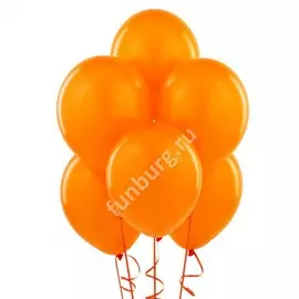 Шарик без рисунка «Оранжевый» пастель