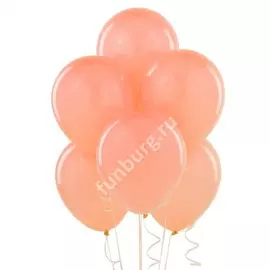 Шарик без рисунка «Персиковый»