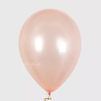 Шарик без рисунка «Розовое золото» металл