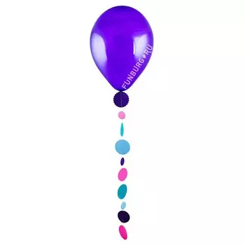 Шарик без рисунка «С гирляндой»