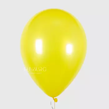 Шарик без рисунка «Жёлтый» металл