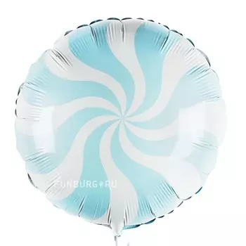 Шарик из фольги «Карамель» светло-голубой