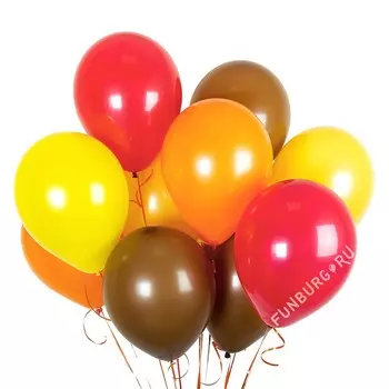 Шарики без рисунка «Ассорти (осень)»