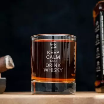 Стакан для виски «Keep calm»