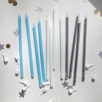 Свечи для торта «Небесный микс», 12 шт.