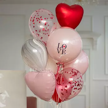 Связка шаров «Love Story»