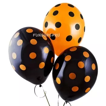 Воздушные шары «Оранжевые точки»