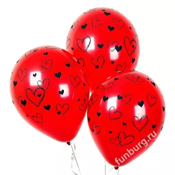 Воздушные шары «Сердечки 2»