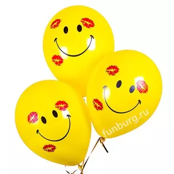 Воздушные шары «Улыбки с поцелуями»