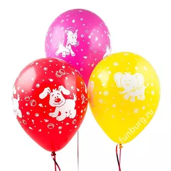 Воздушные шары «Веселые животные»