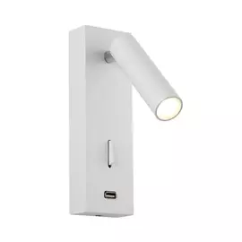 Бра Crystal Lux CLT 210W USB WH