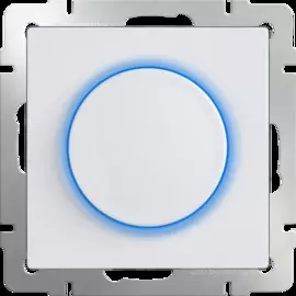 Диммер с подсветкой (белый) Werkel WL01-DM600-LED 4690389129711