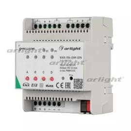 INTELLIGENT ARLIGHT Диммер KNX-104-DIM-DIN (12-24V, 4x4A) Arlight 025658