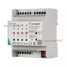 INTELLIGENT ARLIGHT Диммер KNX-204-DIM-DIN (12-48V, 8x0.35/4x0.7/2x1A) Arlight 025660